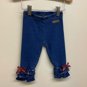 Matilda Jane Bow Jeans Size 6-12 mon. NWT